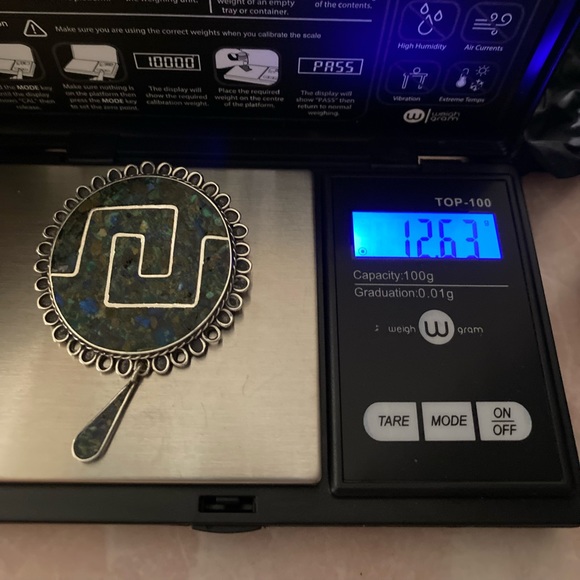 VTG Sterling Taxco Mexican Large Pendant & Pin - Picture 6 of 8